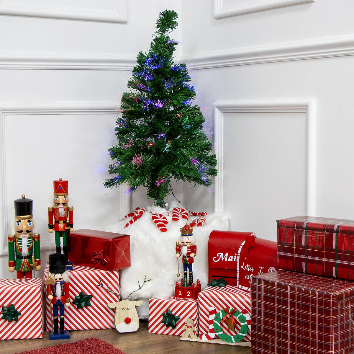 The Christmas Workshop 3ft Fibre Optic Artificial Christmas Tree