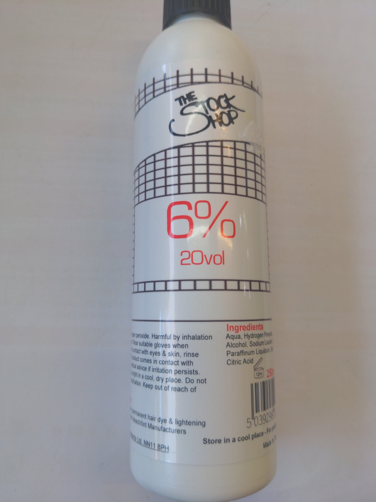 6% 20vol Cream Hydrogen peroxide 250ml
