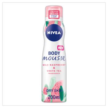NIVEA Mousse Corps Framboise Sauvage & Thé Blanc 200ml