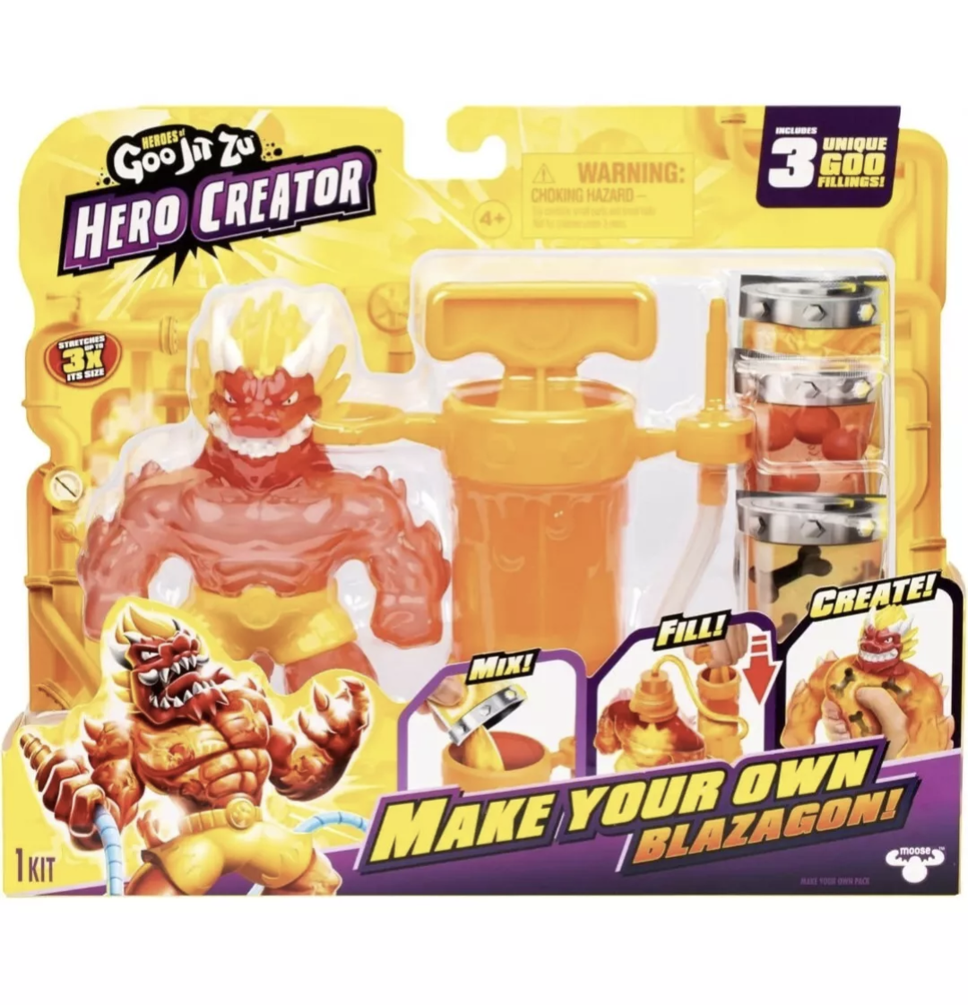 Heroes of Goo Jit Zu Hero Creator BLAZAGON With 3 Unique Goo Fillings