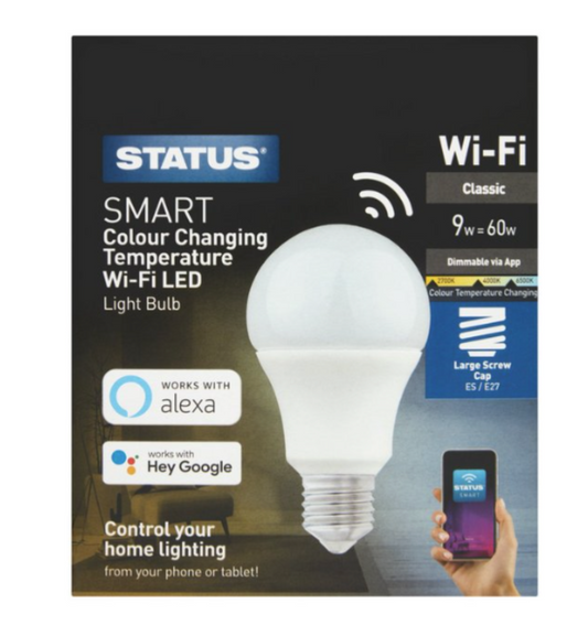 Statut SMART 9W Temp. changeante Perle ES GLS Blanc