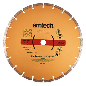 Disque de coupe diamanté 300 mm Amtech