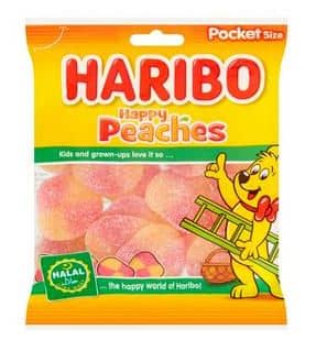 Haribo Halal Happy Peaches Sweet  100g