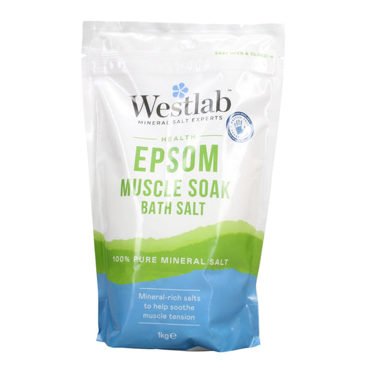 Westlab 1kg Bath Salt Epsom Muscle Soak