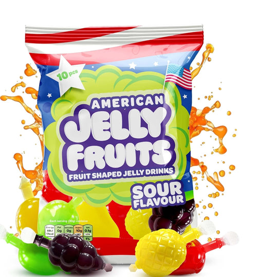 Bonbons gélifiés américains de Byxa – Sachet de 300g | Bonbons gélifiés aux fruits, acides et moelleux