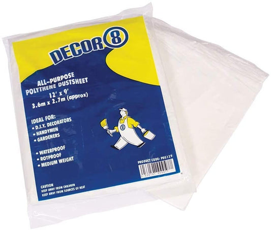 Polythene Dustsheet 12'x9' 3.6mx2.7m approx