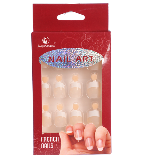 Faux ongles couleurs assorties