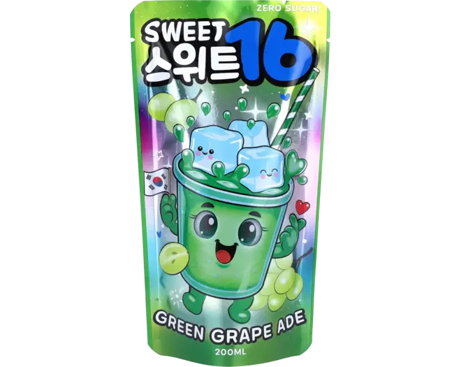 Sweet16 - Green Grape Ade Zero Sugar 200ml