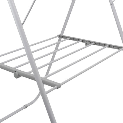 JVL Strong Winged Clothes Drying Airer - 12M, White