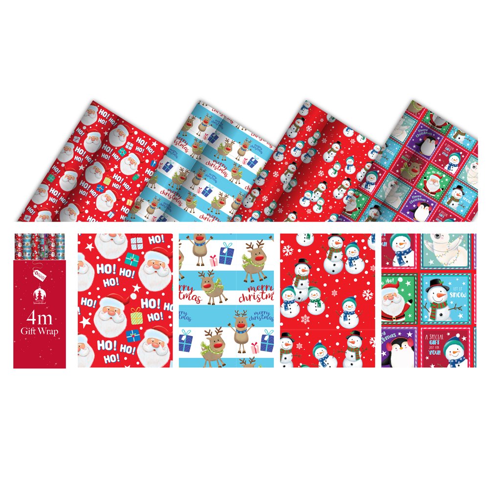 Christmas Wrap  4m Kids Assorted Design