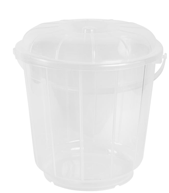 Clear Bucket With Lid 13ltr