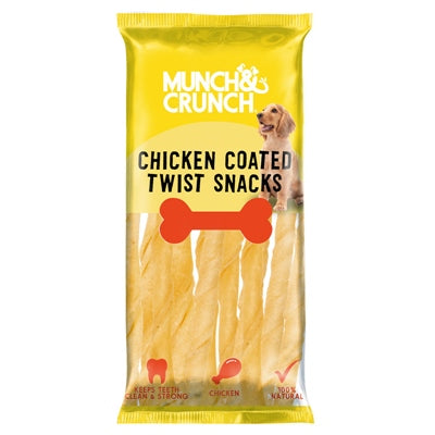 MUNCH CRUNCH CHICKEN COATED TWIST STICKS