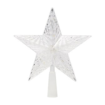 The Christmas Workshop 18cm Warm White LED Star Tree Topper