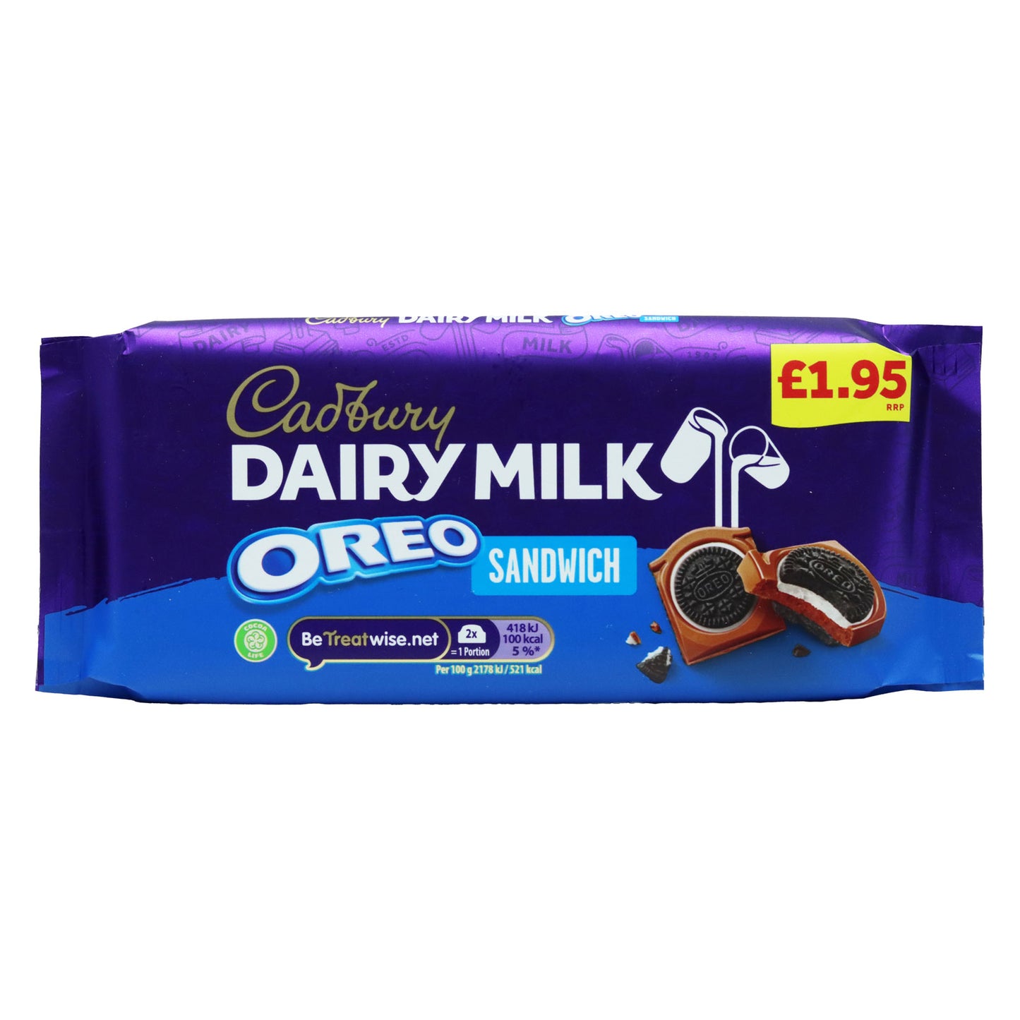 CADBURY DAIRY MILK OREO SANDWICH BAR PM £1.95