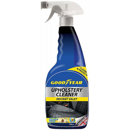 Goodyear Upholstery Cleaner 750ml Clean Protect Car Care Valet Fresh Lemon Scent