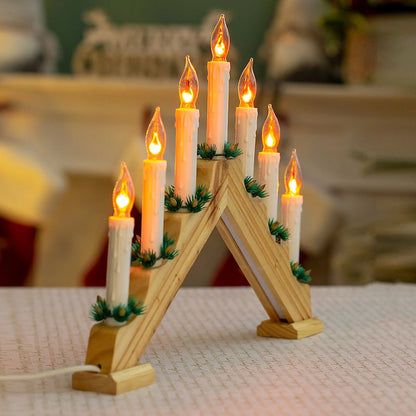The Christmas Workshop Wooden Christmas Candle Bridge