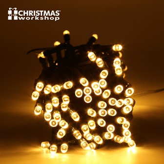 Christmas Workshop 200 LED Chaser Plug In Timer Lights - Warm White