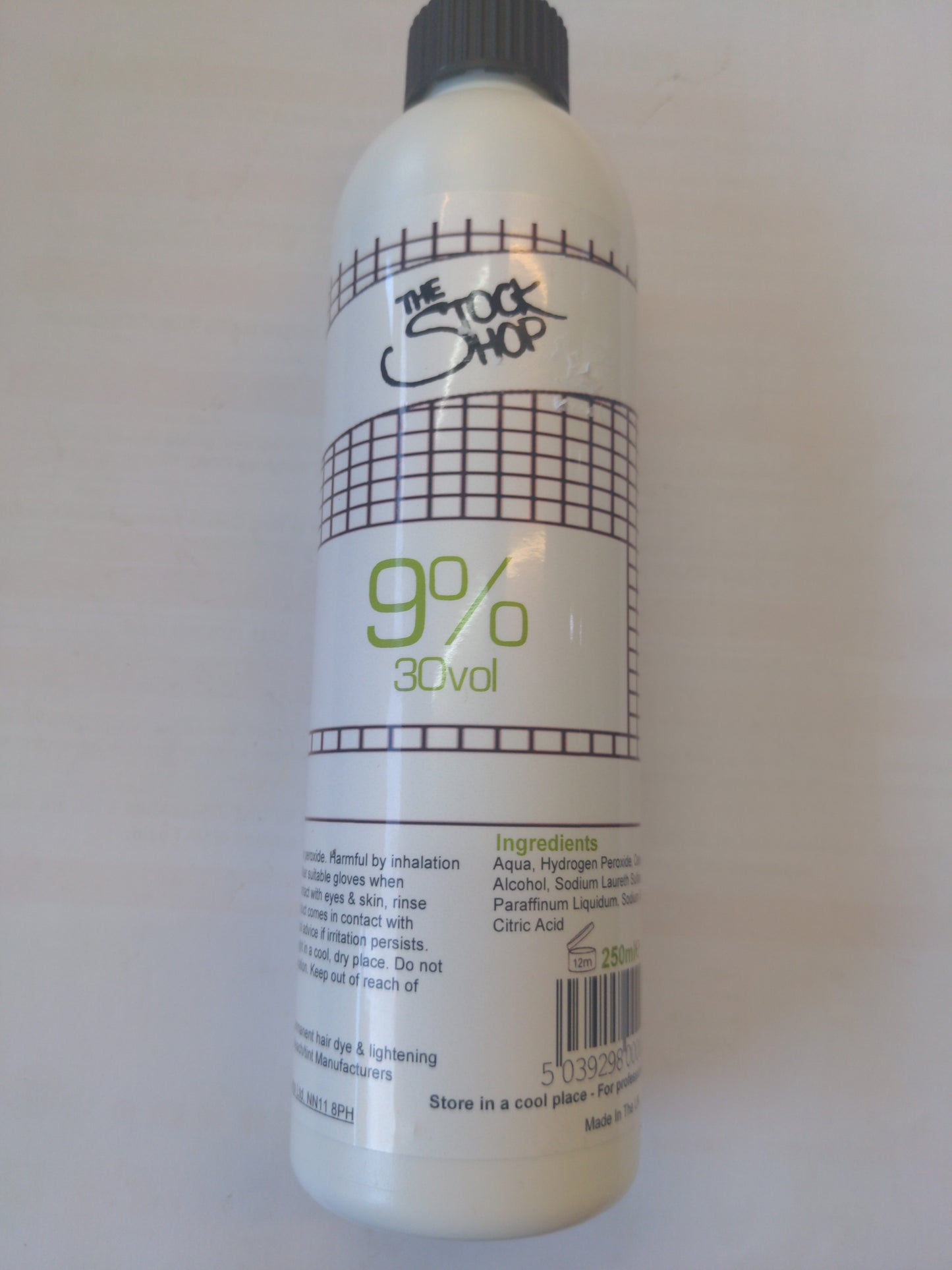 9% 30vol Cream Hydrogen peroxide 250ml