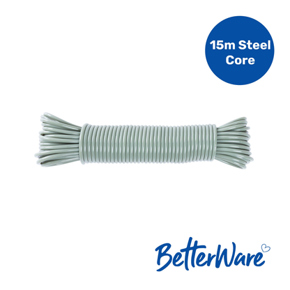 B/Ware 15m Steel Core Clothesline Assorted
