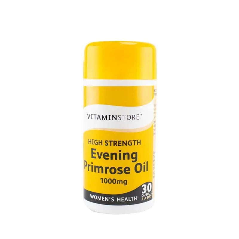 Vitaminstore High Strength Evening Primrose Oil 1000mg 30 Capsules 1-A Day