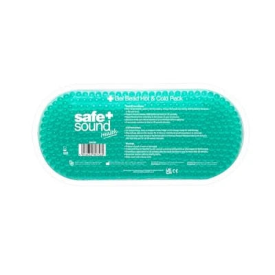 Compresse chaude/froide en gel Safe & Sound Health réutilisable et souple pour le soulagement de la douleur, des blessures et des courbatures musculaires