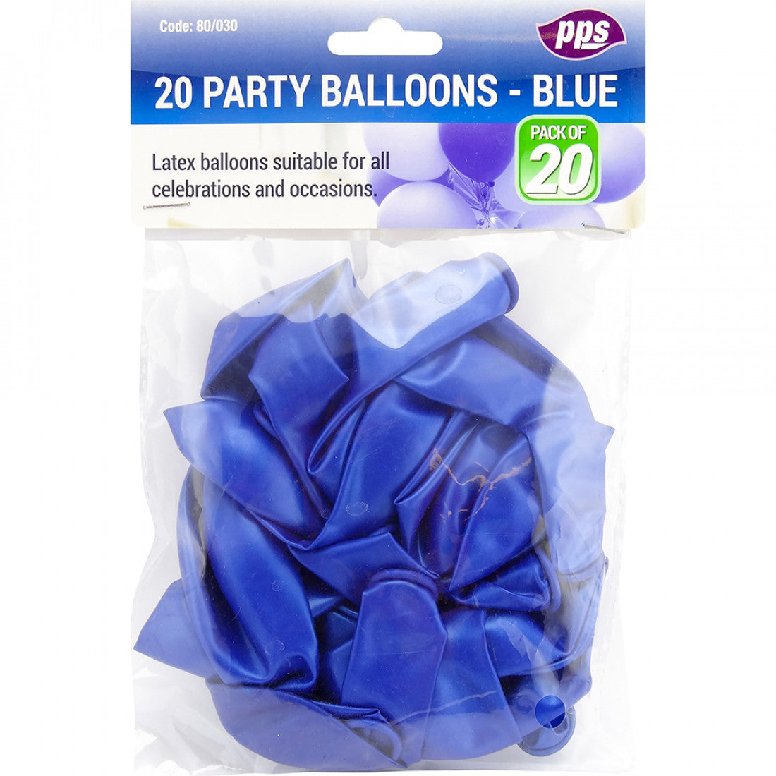 Party Ballons Blue 20pc