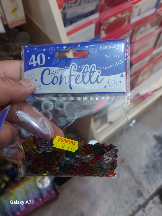 40th Confetti