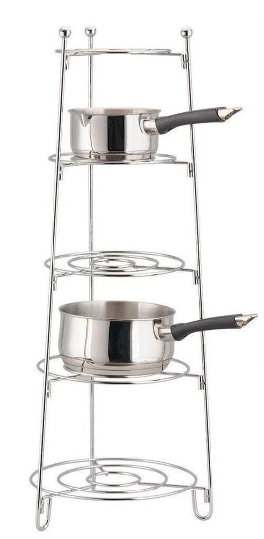 Présentoir pour casseroles Apollo Chrome 5 niveaux