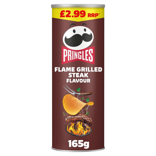 Pringles Flame Grilled Steak Sharing Crisps 165g PMP £2.99
