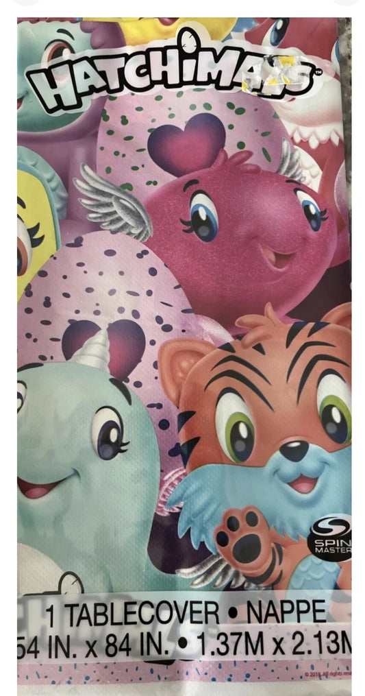 Nappe en plastique Hatchimals 137 cm x 213 cm