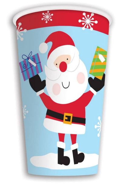 Gobelets en carton de Noël 23 cl pour enfants à l'effigie de personnages - Lot de 6