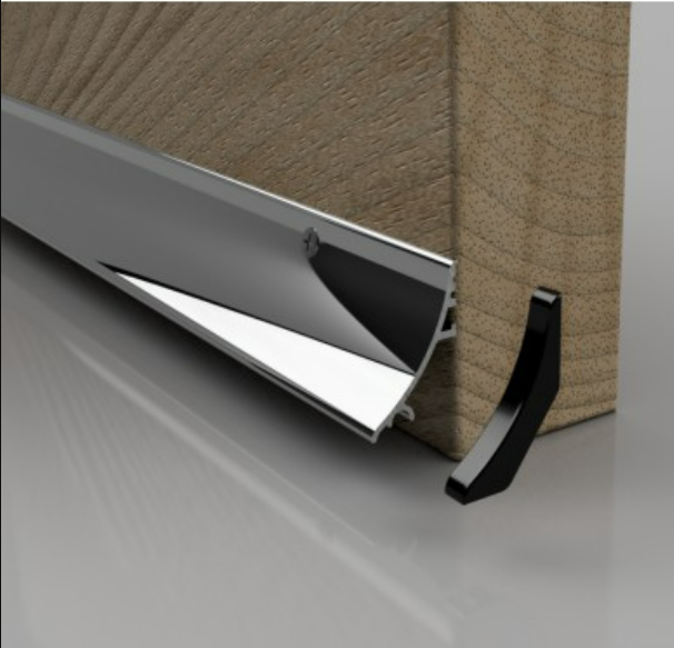 Déflecteur de pluie Warmseal en aluminium effet argent -