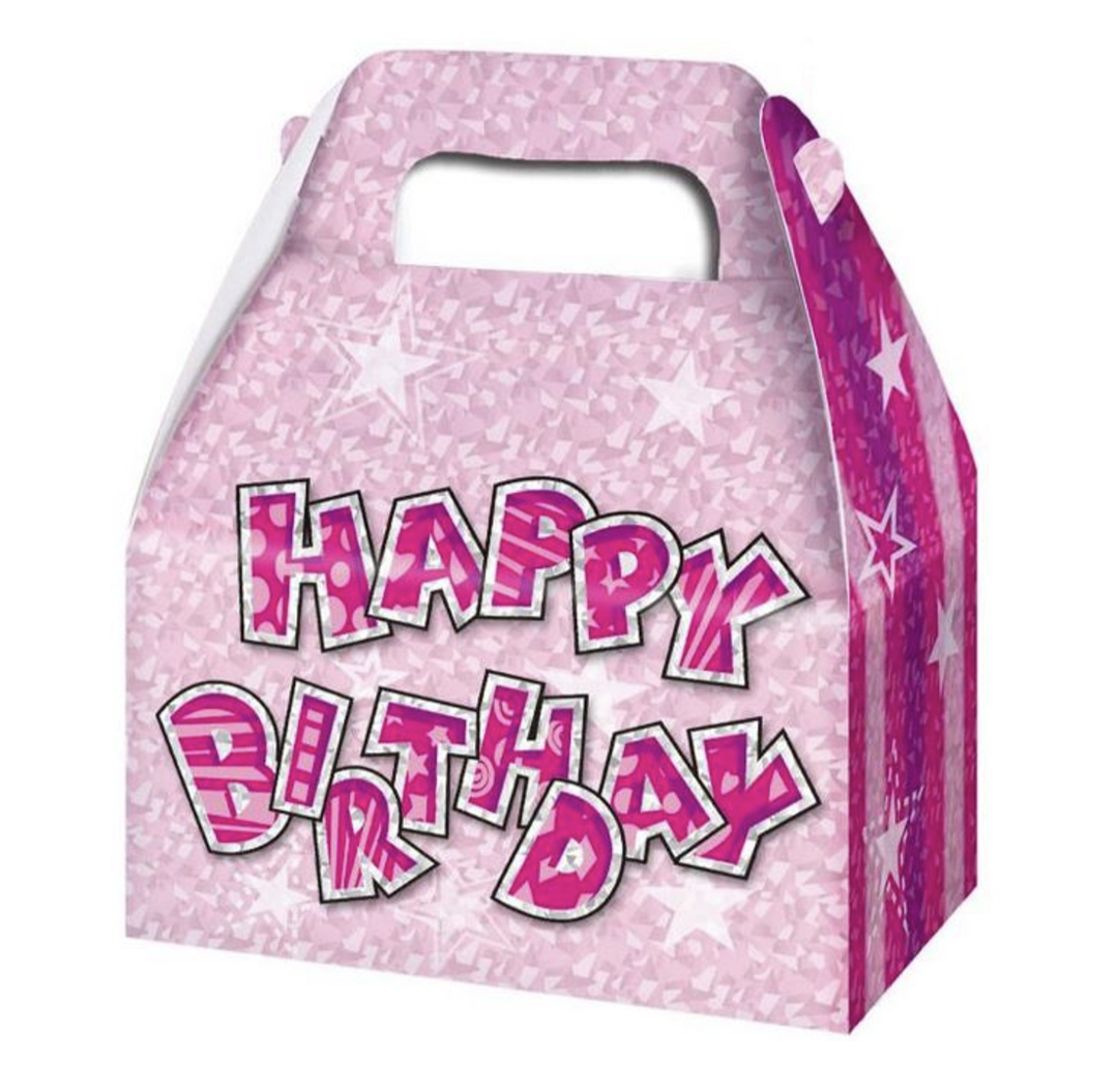Party Boxes Happy Birthday Pink Pk3