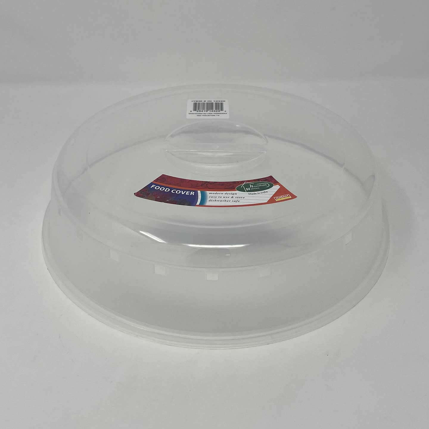 CLOCHE ALIMENTAIRE MICRO-ONDES 27x27x7cm Transparente