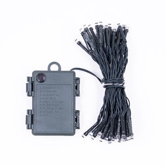 Christmas Workshop 50 LED Battery Op Timer Lights - Multi Colour