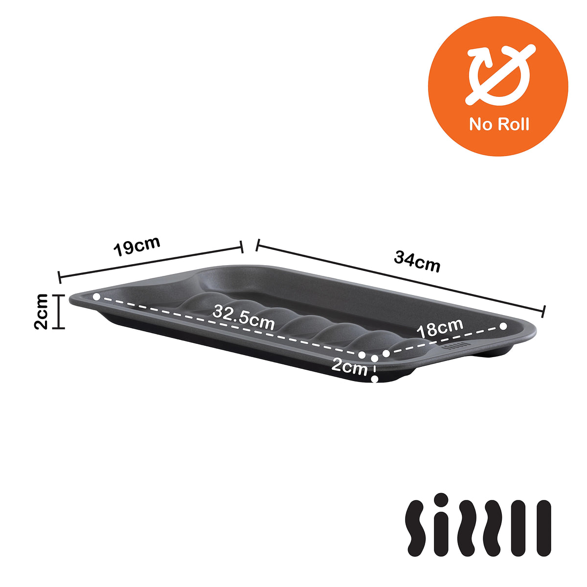 Sizzll Non Stick Pewter Sausage Tray
