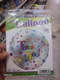 Helium ballon 18 inch Thank You