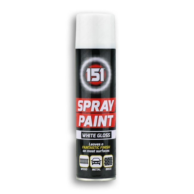 151 PEINTURE EN AÉROSOL BLANC BRILLANT 250ML
