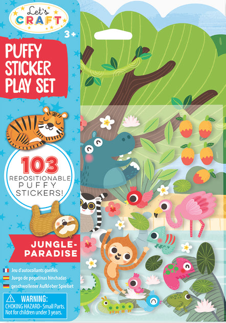 Puffy Sticker Play Set Jungle Paradise