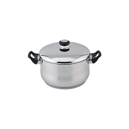 Steelex Stainless Steel 24cm Casserole & Lid