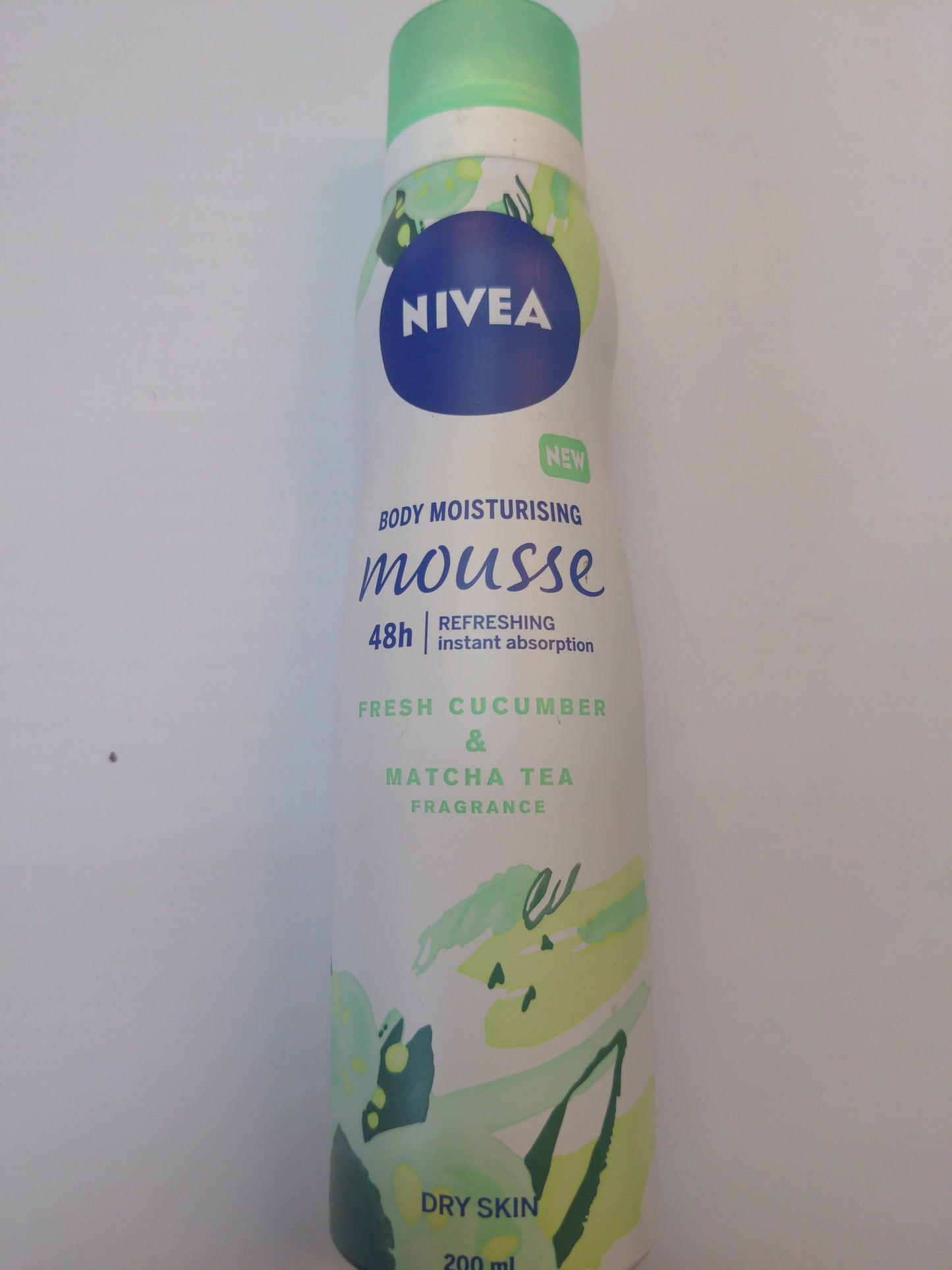 Nivea Mousse fraîcheur concombre et thé matcha 48h 200 ml