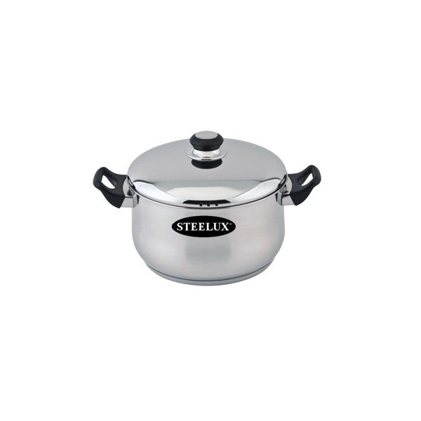 Casserole et couvercle Steelex 20 cm