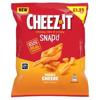 Cheez-It Snap'd Double Cheese Biscuits Apéritifs au Four 65g