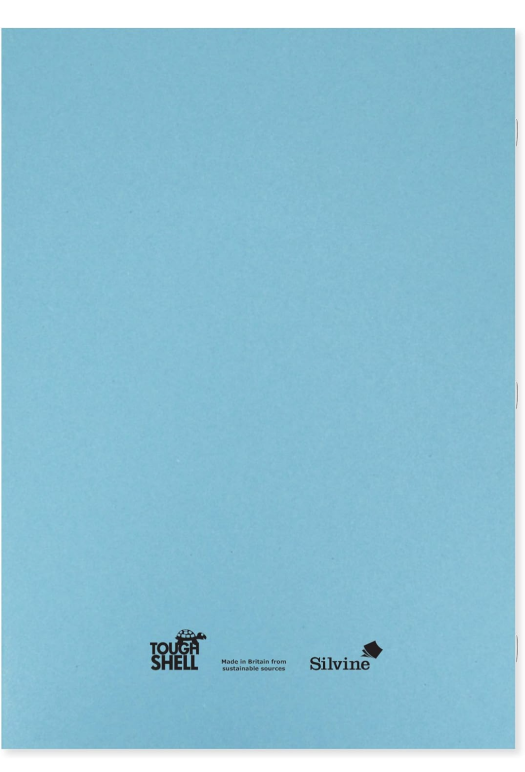 Cahier d'exercices Silvine Tough Shell A4+, 80 pages, carreaux de 10 mm, couverture laminée bleue