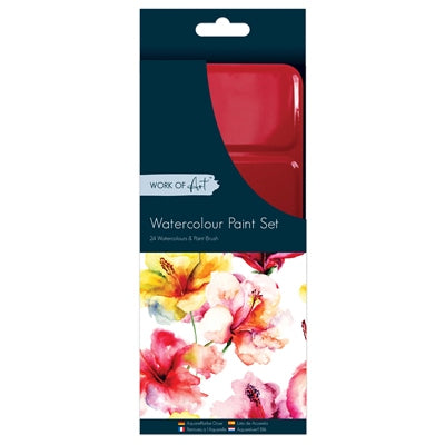 Work of Art Water Colour Pallet - 24 Colours