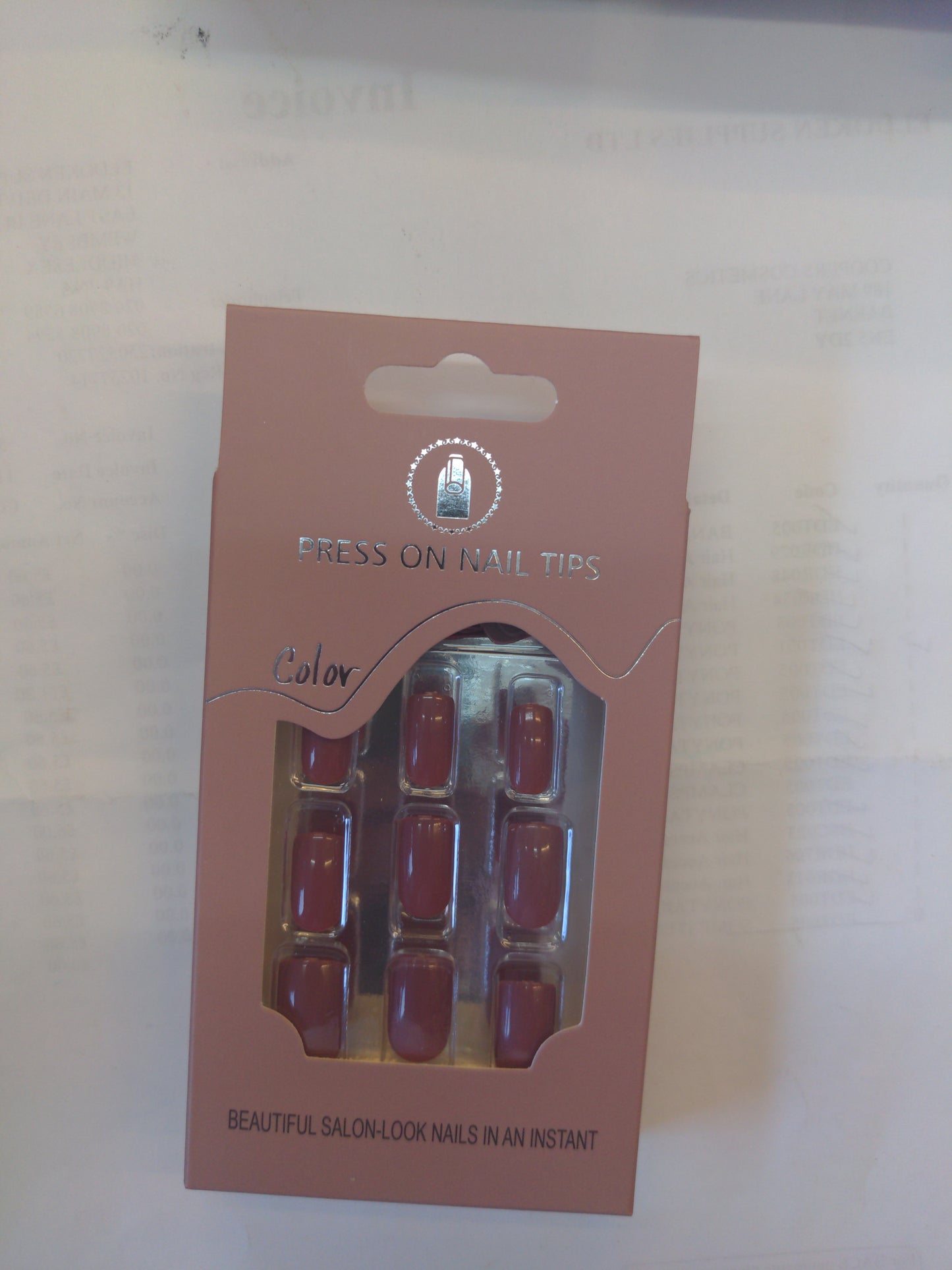 Faux ongles à presser