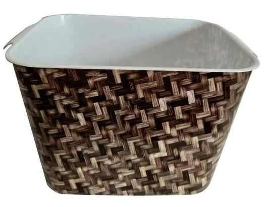 Boîte de rangement en plastique aspect bois