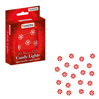 Christmas Workshop 10 LED Candy Copper Wire String Lights- Warm White