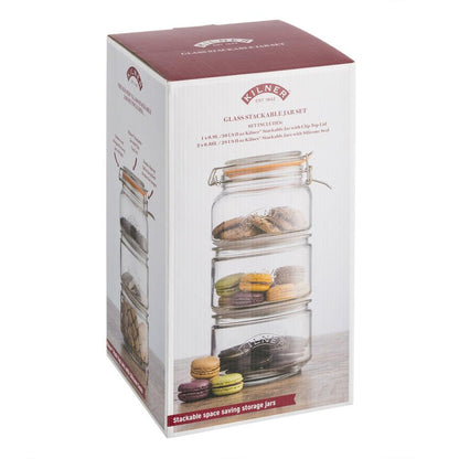 Kilner Stackable Storage Jar Set