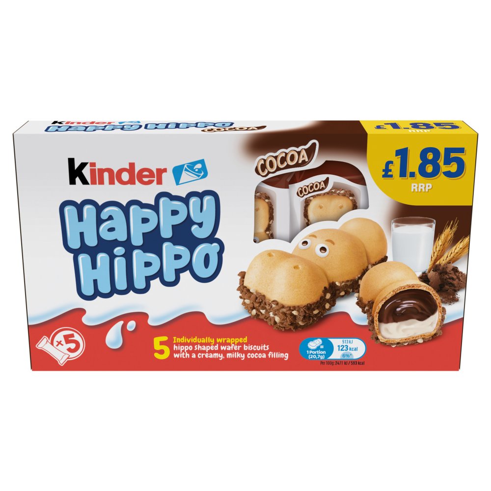 Kinder Happy Hippo Biscuit Cocoa 103.5g